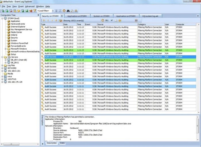 Event log windows Event log windows