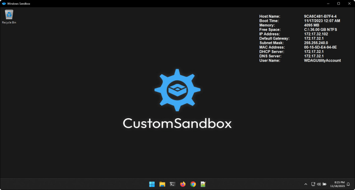 Any run upgraded linux sandbox