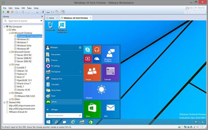 Vmware workstation aller Vmware workstation aller