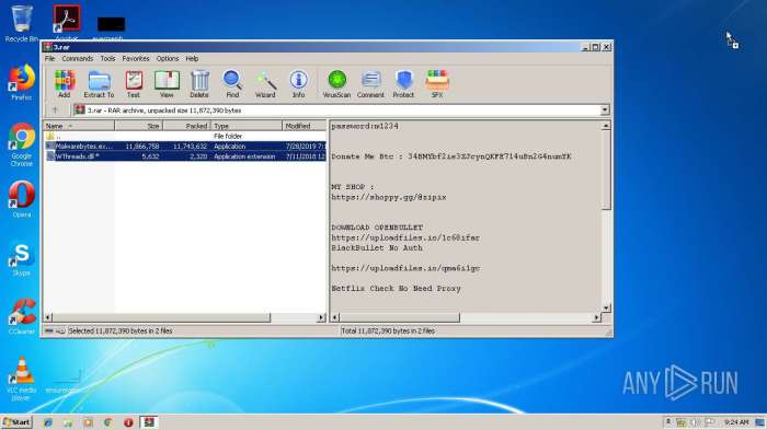 Analyzing malwares network traffic