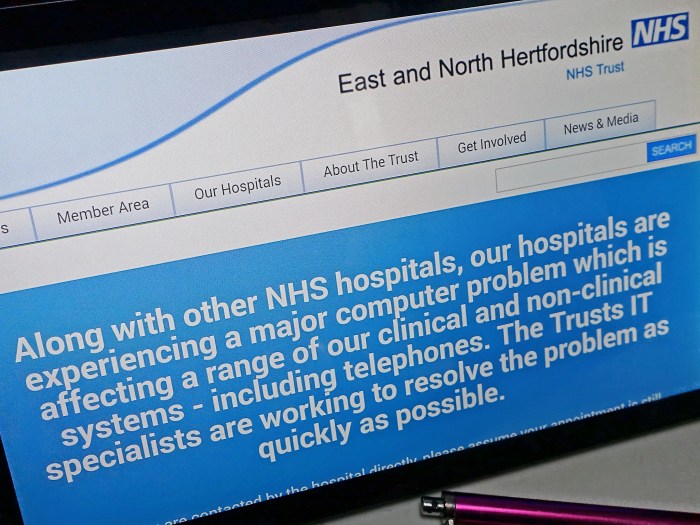 Uk healthcare provider suffered cyberattack