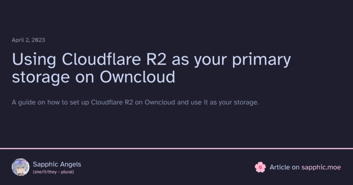 Gabagool leveraging cloudflares r2 storage service