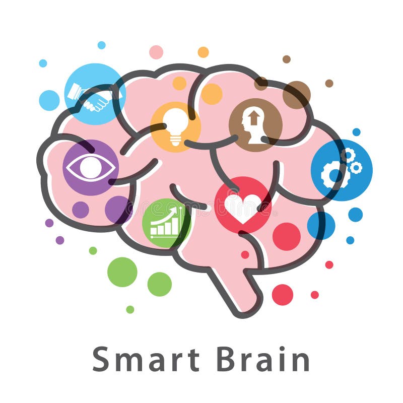 Smart Brain Symbol Icon Design. Stock Vector - Illustration of creative ... Smart Brain Symbol Icon Design. Stock Vector - Illustration of creative ...